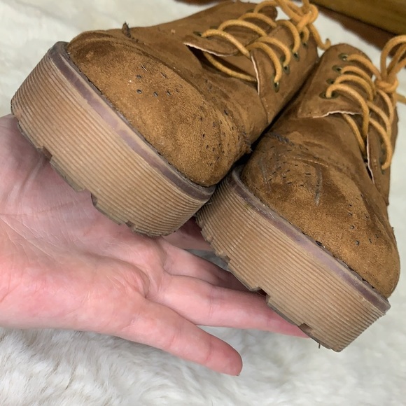 Zapshop Oxford Lace Up Platform Shoes - Picture 9 of 10